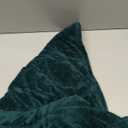 Weighted Lap Blanket 5 lbs 41"53" Luxury Soft Small Weighted Lap Pad for Adults,Portable Travel Leaf Weighted Throw Blanket for Relaxation, All-Season Use and Machine Washable Deep Green