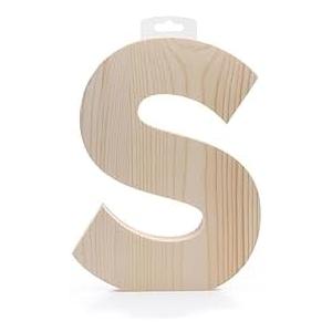 Hampton Art Wood Letter Chunky 8" S, Wooden Letters, Wood Letters, Wooden Letters Wall Decor, Large Letters 8 Inch, Small for Crafts