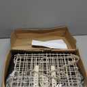 Zacro Bike Basket Front White, Folding Bicycle Basket with Removable Liner Bag, Large Quick Release Design Metal Ebike Basket for Adult Women/Men Carrying Dogs, Pets, Fruit & Grocery