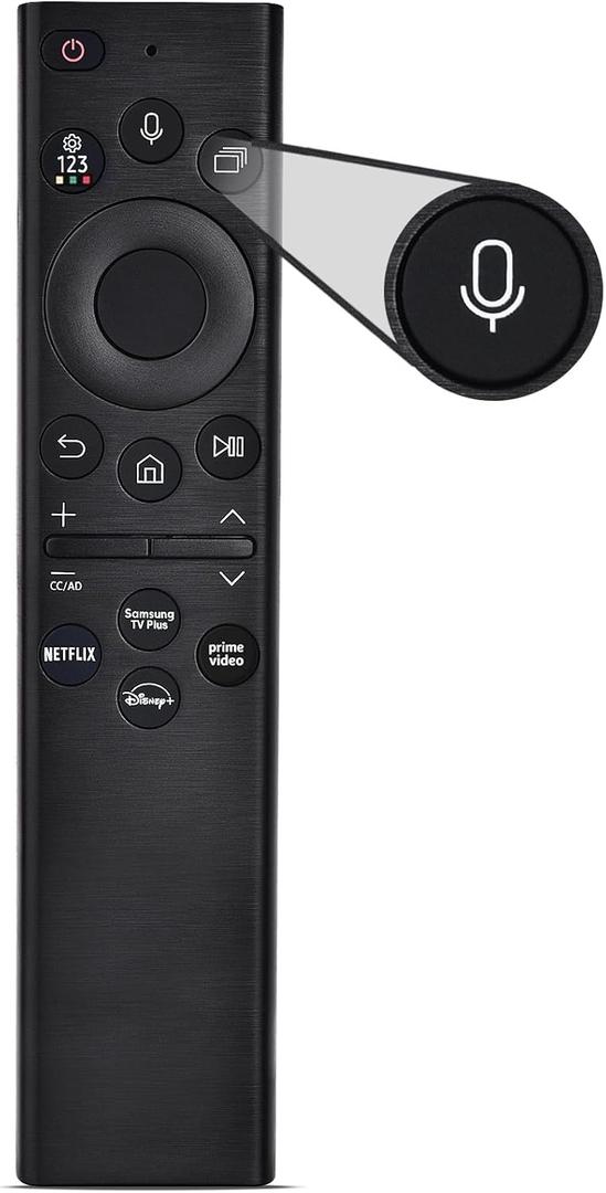Voice Remote for Samsung Smart TV,Replacement Control Compatible with BN59-01385A,AAA Battery Version,for Most 2018 to 2024 Samsung Crystal/UHD/QLED/Frame/QLED/ 4K 8K Smart TVs