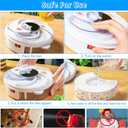Qualirey Electric Fly Trap Fly Catcher Pest Device Gnat Flying Insect Trap Automatic Indoor Pest Traps Reject Control Catcher Repellents Tools for Patios Ranch (White,USB)