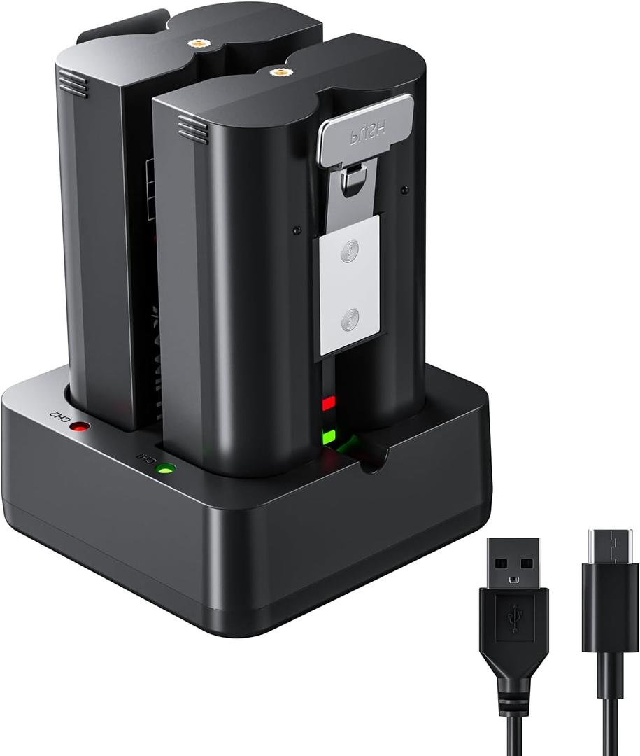 PUJIMAX 7200mAh Replacement Battery for Ring Video Doorbell, Rechargeable Camera Battery with Charger, Compatible with Video Doorbell 2/3/3 Plus/4, Stick Up Cam, Spotlight Cam, 2 Pack