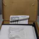 Hand Towel Holder, Hand Towel Stand for Bathroom with Marble Base, 304 Stainless Steel L Shape Hand Towel Rack Bar Standing for Vanity Kitchen Countertop, Matte Black