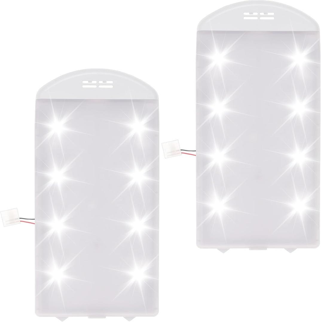 2Pcs W11527432 Fridge LED Light Replacement for Maytag for Amana Refrigerator Module W11101384 W11333374 W11387579 W11042554 WRX735SDHZ02 WRX735SDHZ03