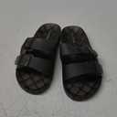 FUNKYMONKEY Women's Comfort Slides Double Buckle Adjustable Plastics Flat Sandals
25CM