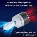 Starlink Mini Car Adapter, 3-in-1 Car Charger for Starlink Mini, 12V to 24V DC Step Up Converter with Dual USB Ports, Cigarette Lighter Adapter for Starlink Mini Power Supply,Ideal for RV,Boat,Trailer