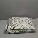 Wonnitar Moroccan 3x5 Area Rug, Washable White Non-Slip Entry Rug, Farmhouse Rustic Small Living Room Rug Tribal Non-Shedding Throw Mat Indoor Floor Carpet for Kitchen Bedroom Mud Room (Beige,3'x5')