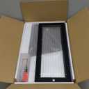 Bread Box for Kitchen Countertop Large Bread Box Farmhouse Bread Container Bread Storage with Window Bread Holder Black