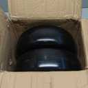 11x4.00-5 Flat Free Solid Tubeless Tire w/Silvery Steel Rim Fits Zero Turn Mowers, 3.4"-4"-4.5"-5" Centered Hub, Bore ID: 3/4" or 5/8", Come with Universal Adapter Kit, Set of 2