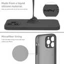 MCFANCE Silicone Magnetic for iPhone 14 Pro Case, Compatible with MagSafe, Full Camera Protection Soft Anti-Scratch Microfiber Lining for iPhone 14 Pro 6.1 inch 2022, Dark Gray