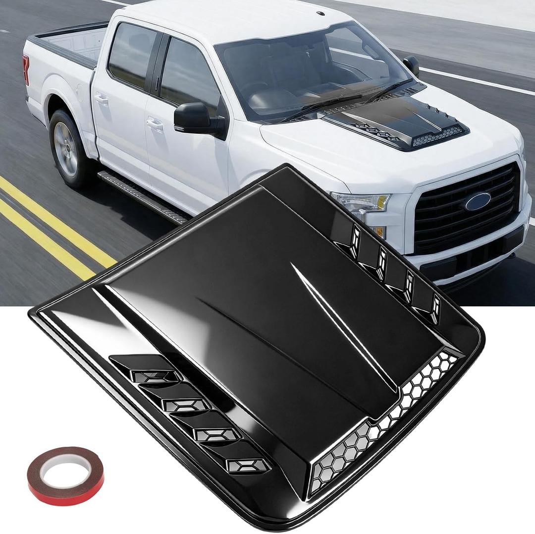 Hood Vents for Cars, Universal Hood Air Vent Cover, Car Engine Hood Vents for Trucks, Compatible with Dodge Ram 1500 2500 3500,Chevy Silverado, F-150, F-250, F-350