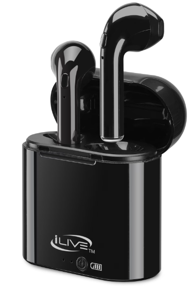 iLive True Wireless Bluetooth Earbuds in Black