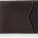 Columbia Men's Leather Front Pocket Wallet Card Holder for Travel (One Size, Merino Brown)