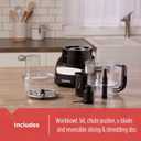 BLACK+DECKER 8-Cup Food Processor, Easy Assembly, Stainless Steel S-Blade, Shred, Slice, Chop, Puree, 450W Motor