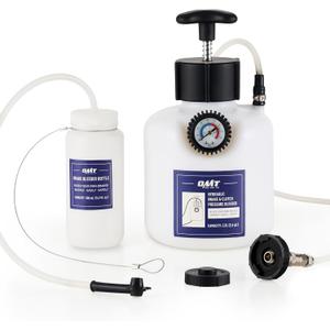 Orion Motor Tech Brake Bleeder Kit, 2.5L Pressure Brake Bleeder Set with 43.5mm Adapter, 2.6qt Brake Fluid Extractor with 500mL Brake Bleeder Bottle Compatible with Jeep Cherokee Wrangler Liberty More