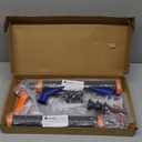Sausage Caulking Gun,20 oz Sausage Foil Pack/10 oz Cartridge Adhesive Dual-Purpose,18:1 Thrust,15 Aluminum Sealant Hand Caulk Gun Kit With 6 Cone Nozzles (2 Pack)