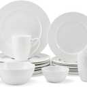 Mikasa Trellis Bone China Lightweight Chip Resistant 40 Piece Dinnerware Set, Service for 8
