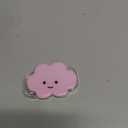 Phone Grip Cute 2D Cloud Shape Collapsible Expandable, Smartphone Tablet Cell Phone Grip Stand Holder (Pink)