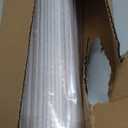 LazBlinds No Tools No Drill Cordless Bamboo Roman Shades, Light Filtering Window Treatment, Roll Up Bamboo Blinds for Window 30'' W x 64'' H, Ceylon Vintage White