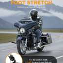 PBYMT Highway Pegs Short Angled 304 Stainless Steel, Highway Footpegs Footrest Fit For 1''&1.25''(25/32mm) Crash Bars Compatible with Harley Davidson Touring Road Glide Road King Street Glide Black