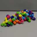 WILLBOND 4 Pack 39.4 ft Colorful Pom Pom Garlands Decorations with 128 Pcs Rainbow Felt Balls Hanging Garlands for Birthday Party Tree Ornaments Home Wall Supplies (Vivid Colors)