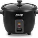 Aroma Housewares 1.5Qt. Rice & Grain Cooker (ARC-363NGB),Black,6-Cup Cooked / 3-Cup Uncooked