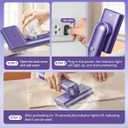 Portable Travel Steamer for clothes - 1200W Clothes Steamer Handheld Remover Fabric Clothing Wrinkles, 15s Fast Heat-up Garment Steamer, 120V Countries Steam iron for Home, Travel (Purple)