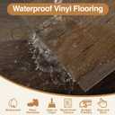 MULGREAT Peel and Stick Floor Tile, 54 Sq.Ft 36 Pieces 36"x6" Long Vinyl Flooring, 1.5mm Thick Waterproof Renter Friendly Self Adhesive Vinyl Plank Flooring for Bedroom RV Kitchen (Chestnut Oak)