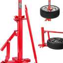 VEVOR Manual Tire Changer, Portable Hand Bead Breaker Mounting Tool for 8"-16" Tires, Compatible with Car Truck Trailer, Tire Mounting Machine for Home Garage Small Auto Shop, Red