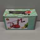 Apple Peeler Corer, Long lasting Chrome Cast Magnesium Alloy Apple Peeler Slicer Corer with Stainless Steel Blades and Powerful Suction Base for Apples and Potato(Red)