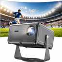 4K Projector with WiFi 6 Bluetooth, Smart Home Theater, AI Auto Focus, MEMC