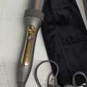 Zavarea Automatic Curling Iron - 1 Inch Rotating Curling Wand for Beach Waves & Loose Curls, Easy Hair Curler for Beginners, Anti-Scald & Frizz-Free, Dual Voltage for Travel (Gray)