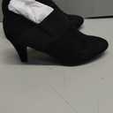 LONDON FOG Womens Bobbie Heel Ankle Booties (8, Black)