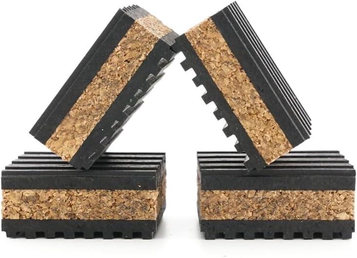 Sound Isolation Pads. Cork Pads for Turntables to Reduce Vibration & Skipping (1" Pack of 4)