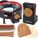 [2025 Upgrade] ZestWrench Electric Knitting Machine Adapter for addi Express King Size Knitting Machine 46 Needles, addi Knitting Machine Automatic Accessories, LCD Panel & Row Counter