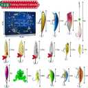 Fishing Advent Calendar 2025, 24 Days Christmas Countdown Calendar with Fishing Lures Set, Christmas Gifts for Men Dad Teen Boys - Stocking Stuffers for Fishermen
