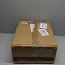 36" Gold Dining Room Light Fixture, No Assembly Required 6-Lights Kitchen Chandelier for Dining Room with White Fabric Shade, Chandelier Ceiling Light Fixture for Kitchen Island Bulb Not Included