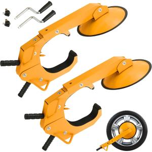 Wheel Lock Clamp | Heavy-Duty Anti Theft Tire Lock Adjustable Trailer Wheel Lock, Tire Boot Lock for RV Trailers, Cars, Trucks, SUVs (2)