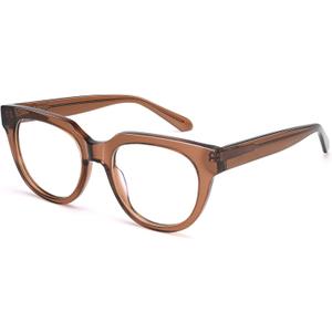 Dollger Blue Light Blocking Glasses For Woman Men Frame Round Cat Eye Computer BlueLight Glasses Non-Prescription