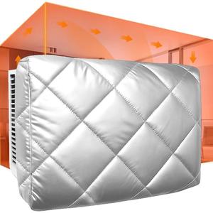 Anti-fall Thickened Window Air Conditioner Cover Inside Silver- Windproof Waterproof Insulated - Universal Window AC Unit Cover For Indoor(M-18.8*14.2*3in)