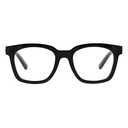 Peepers By PeeperSpecs Womens To The Max Soft Square Progressive Blue Light Blocking Glasses Black, +1.50 + 1.5
