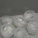 6 Pcs Ribbed Martini Glasses 10 oz Disposable Plastic Vintage Ribbed Coupe Glasses Unbreakable Dessert Parfait Glassware for Wedding Birthday Party Supplies (Clear)