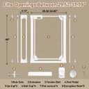 40" Extra Tall Clear Acrylic Dog Gate 29.52-37.79" Wide Indoor White