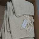 EverGrace Stonewashed 100% Natural Cotton Waffle Quilt Set King Size 3 Pieces, Durable, Textured & Substantial Bedding, Quilted Coverlet Bedspread with 2 Shams for All Seasons, Natural | Waffle Weave, 100% Cotton, Stonewashed, Box Stitch Design, Oeko-Tex Certified, Lightweight (King/Cal King (108" x 96"))