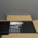 Expandable Under Sink Organizer, 2 Tier Under Sink Shelf with 2 Removable Baskets and 6 Removable Panels for Cabinet Sink Cloakroom Wardrobe Closet Storage(Black, 17.71-32Length