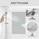 Bath Tub and Shower Mat Non Slip Bathtub Safety Mat with Powerful Suction Cups and Drain Holes, 27 x 16 Inch Soft Bathtub Mat Non Slip Bath Mat for Tub, Machine Washable, Easy to Clean, Grey