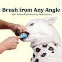 Jasper Dog Toothbrush, 360 Degree Pet Tooth Brushing Kit, Cat Toothbrush, Canine Dental Care & Teeth Cleaning Kit, Pet Finger Tooth Brush, Use with Dog Toothpaste, 10-Pack Blue