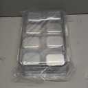 2 Pack Snackle Box Container with 8 Removable Stainless Steel Containers  Clear Divided Serving Snack Tray with Lid & Handle  Leak-Proof for Wet/Dry Food  Perfect for Parties, Travel, Office