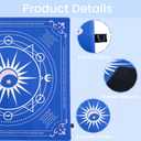 33" Mahjong Mat with Rules for Table, Iridescent American Mahjong Mat