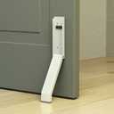 Door Stopper, Door Holder, No Drilling Door Stoppers, Easy Pedal Kick Down Door Stop(White x 1 Pack)